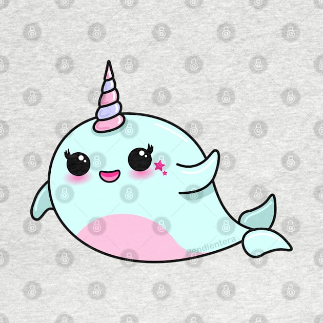 Cute Narwhal by Pendientera